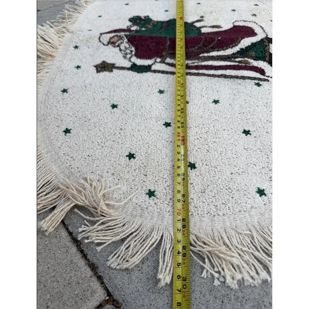 Lot of 4 Holiday Christmas Rugs – Snowman, Santa & Ornaments